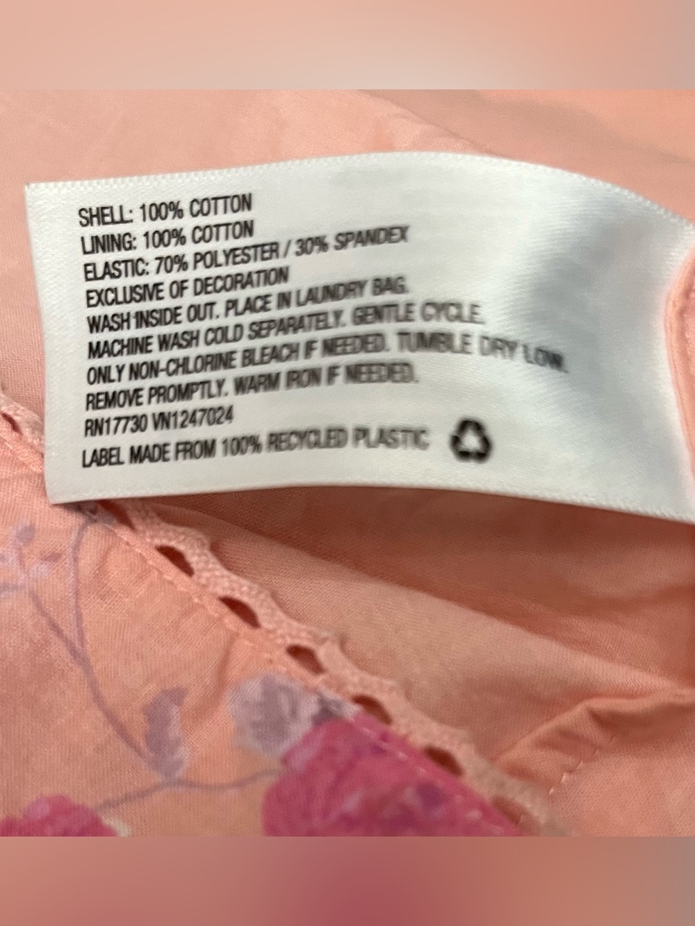 LoveShackFancy Pink Floral Smocked Puff-Sleeve Tiered Maxi Dress - Picture 7 of 8